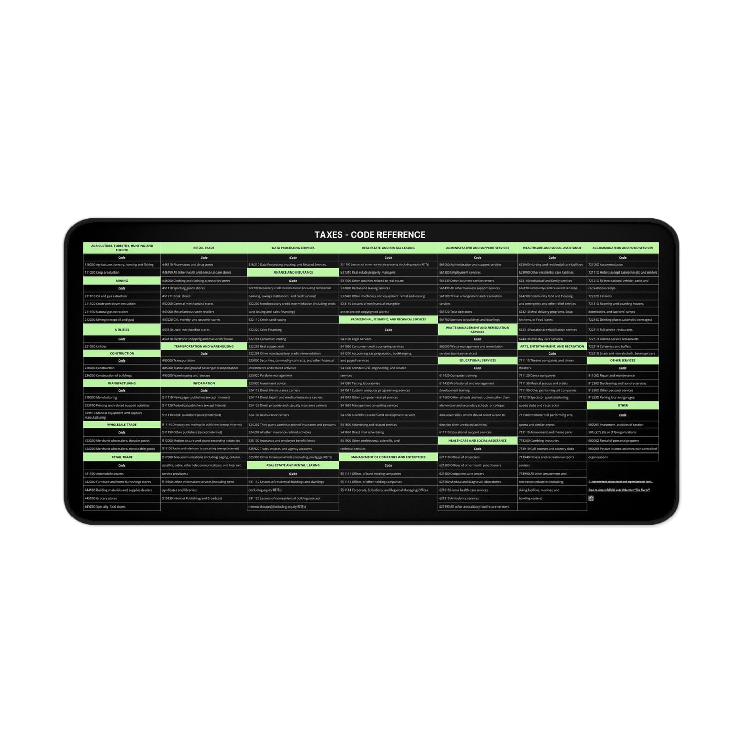 Tax Code Reference - 🟩